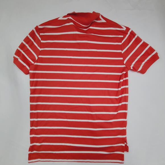 Polo by Ralph Lauren Polo Classic Preppy Sleeve Red White Stripes Cotton Mens L - Picture 2 of 14